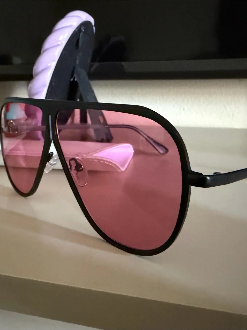 Ava sunglasses pink and black